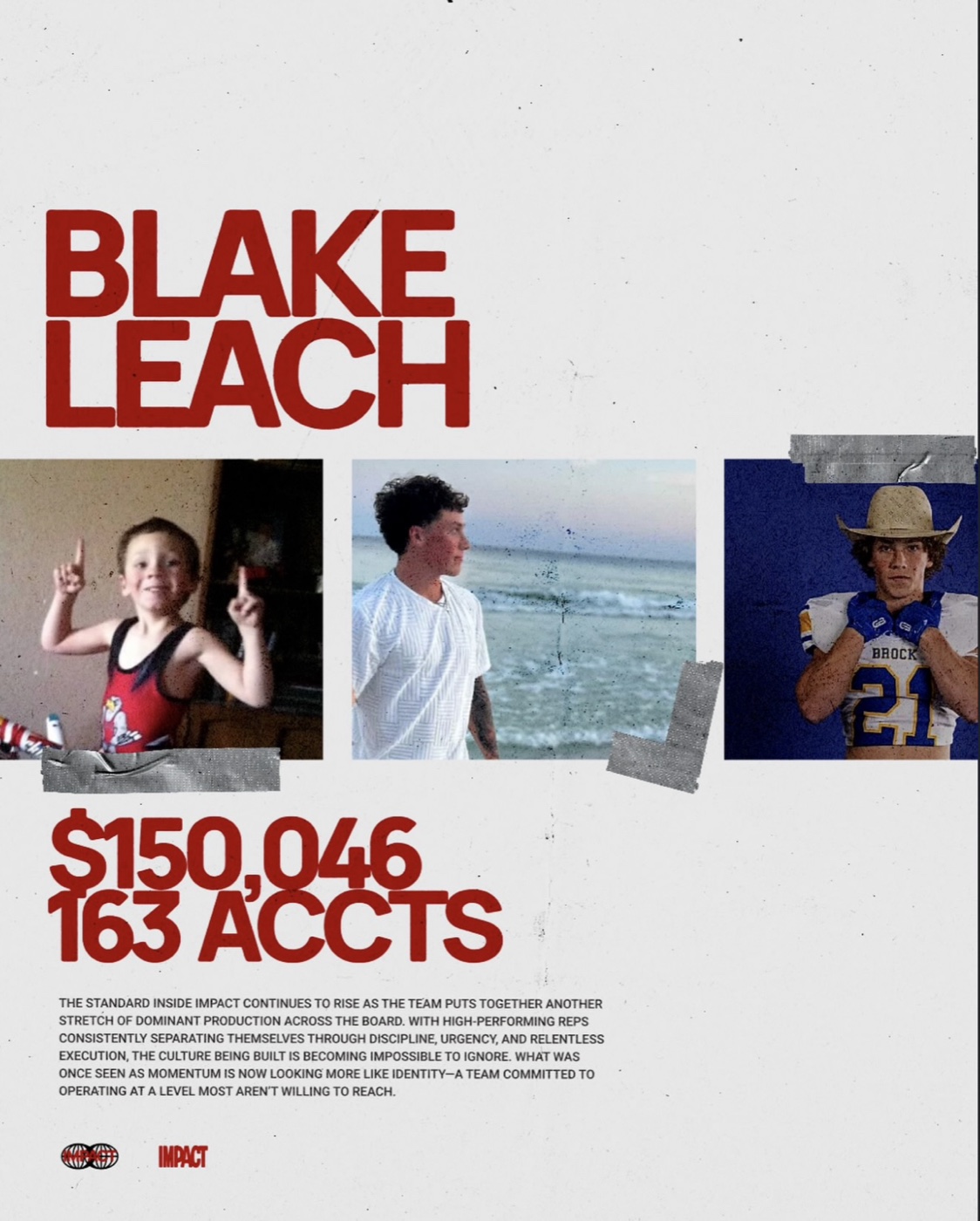 Impact Pest Control graphic: Blake Leach, $150,046, 163 accounts